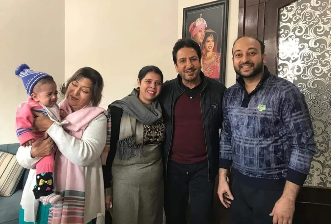 Gurdas Maan visiting the Dogra home to bless little Varun