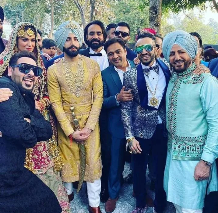 With Gurdas Maan at an event