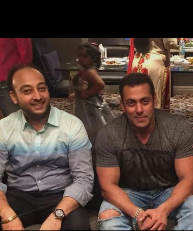 With Salman Khan, Hotel Hyatt